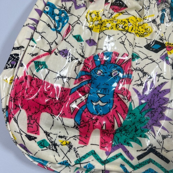 Vintage Jin Li Tai Tailand Made Animal Tote Purse Bag - Picture 4 of 7